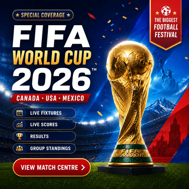 FIFA World Cup 2026 live fixtures, scores, results and group standings