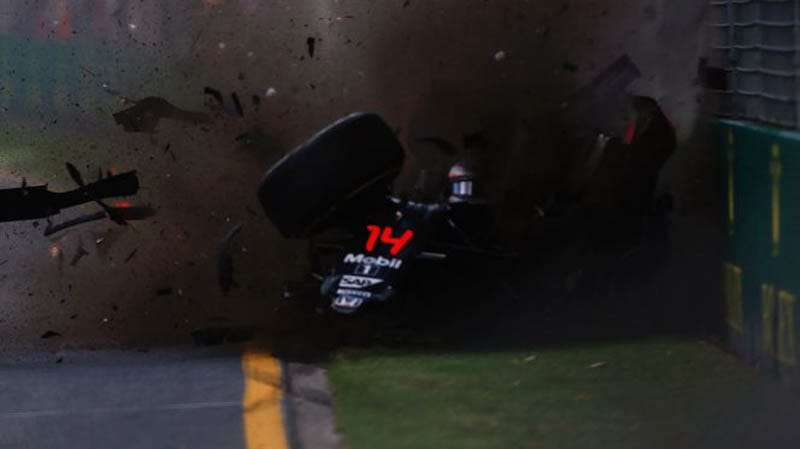 crash at Australian GP