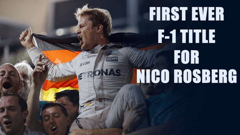 First Ever F-1 Title for Nico Rosberg Despite Hamilton Winning the Abu Dhabi GP