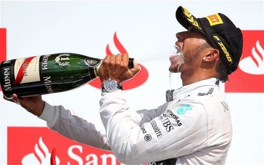 Lewis Hamilton Brings Glory to Nation to Win British GP Attended by Top Celebrities