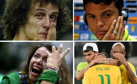 Germany vs brazil football fans