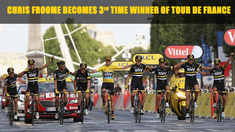 Great Britain’s Chris Froome Becomes Third-Time Winner of Tour de France