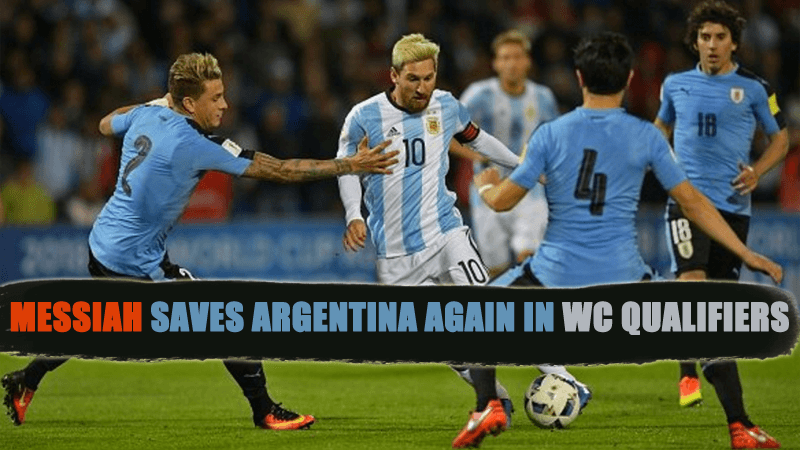 Messiah saves Argentina again in WC Qualifiers