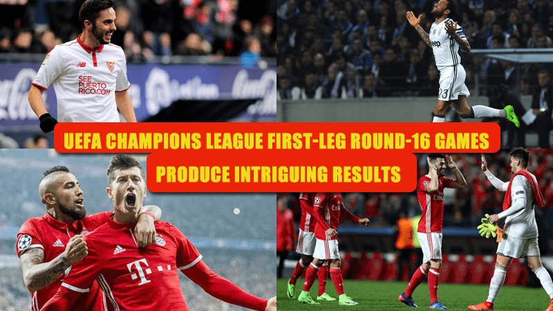 UEFA Champions League First-Leg Round-16 Games Produce Intriguing Results