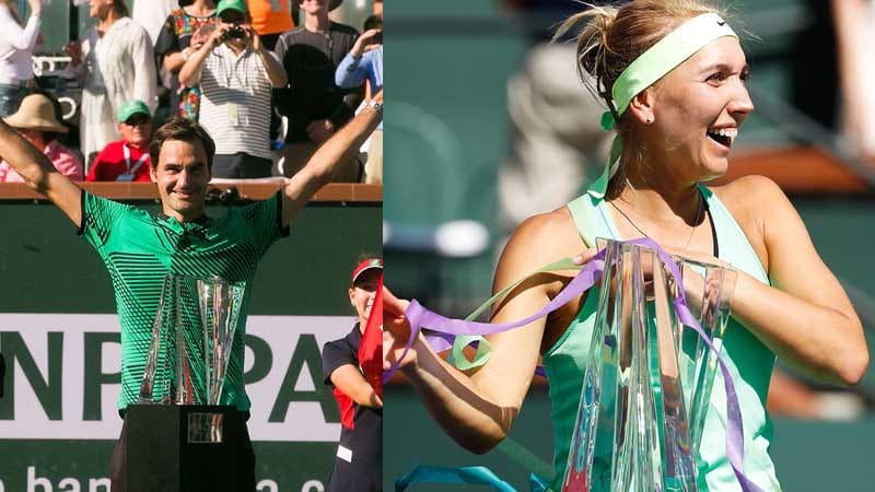 Federer Wins Fifth & Elena Vesnina Win First Indian Wells Title