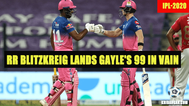 RR blitzkreig lands Gayle's 99 in vain