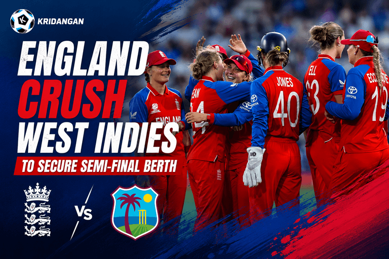 England Crush West Indies to Secure Semi-Final Berth
