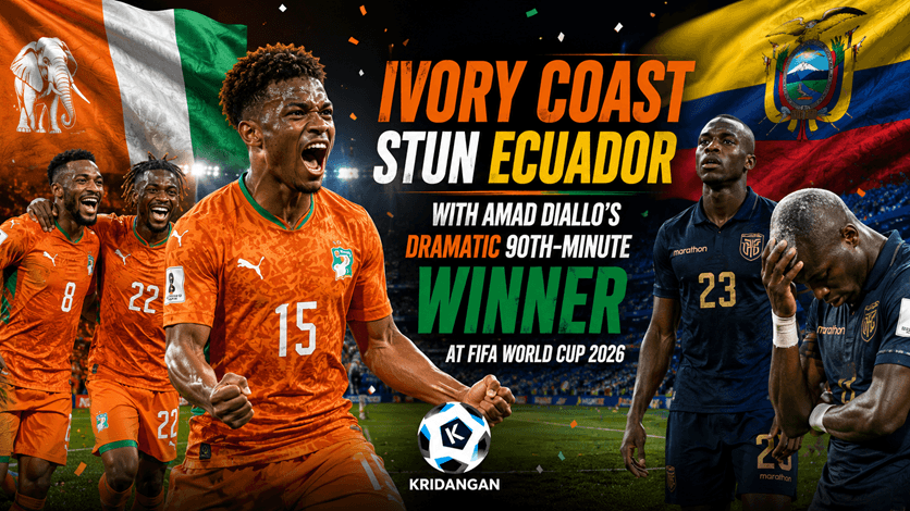Ivory Coast Stun Ecuador with Amad Diallo's Dramatic 90th-Minute Winner at FIFA World Cup 2026