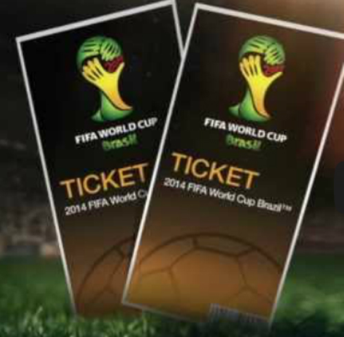 ticket to brazil 2014 football world cup