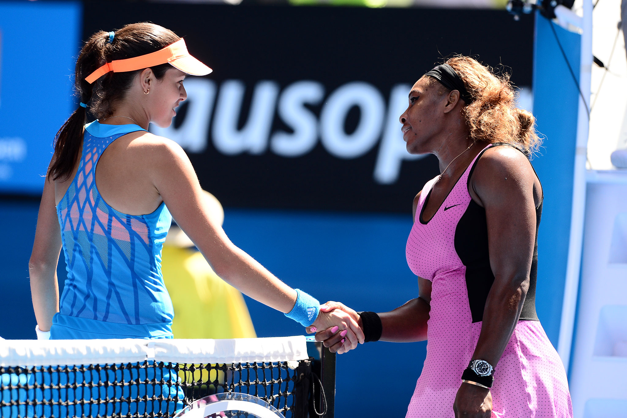 Ana Ivanovic and Serena Williams in Australian Open