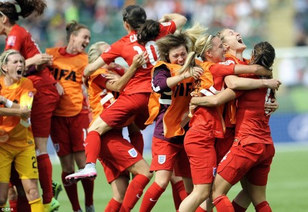 England Defeat Germany women world cup