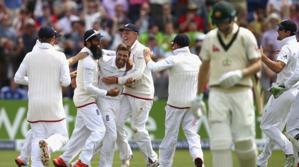 First Ashes Test victory team england