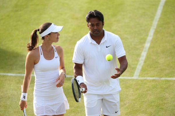Indians in Doubles Martina Hingis & Leander Paes
