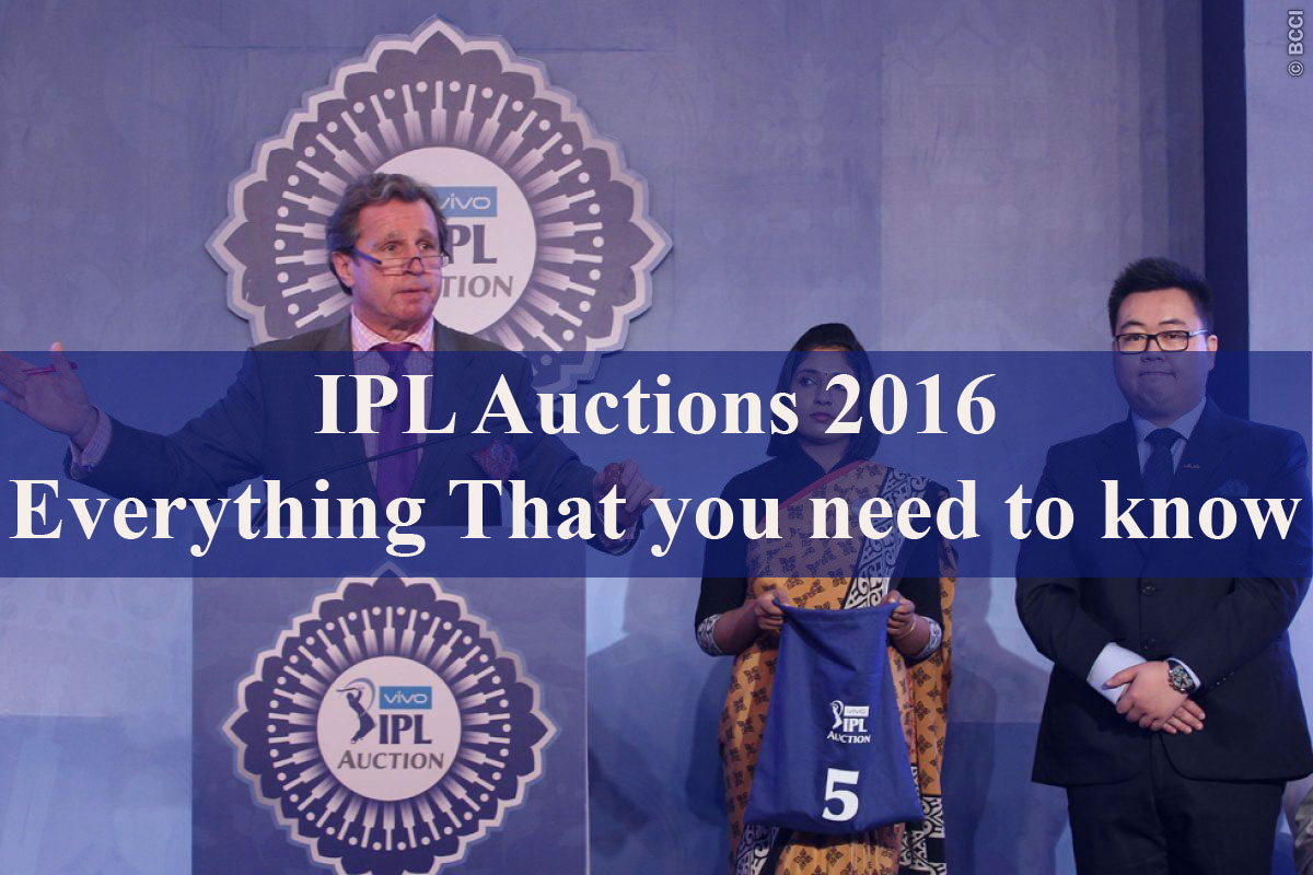 IPL Auctions 2016 Live