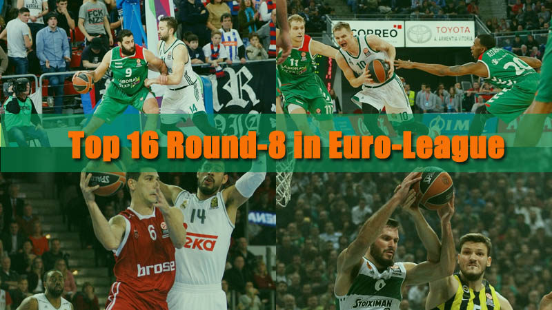 Top 16 Round-8 in Euro-League