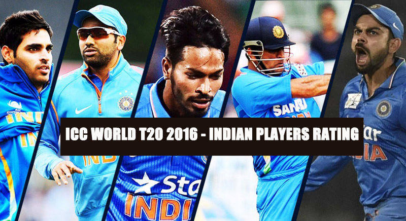 ICC World T20 2016 - Indian Players rating