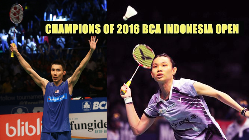 new Champions of 2016 BCA Indonesia Open