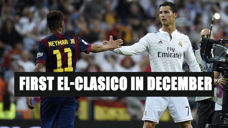 La Liga First El-Clasico in December