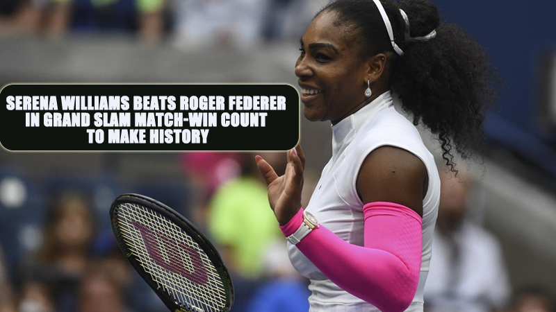 Serena Williams Beats Roger Federer in Grand Slam Match-Win Count to Make History