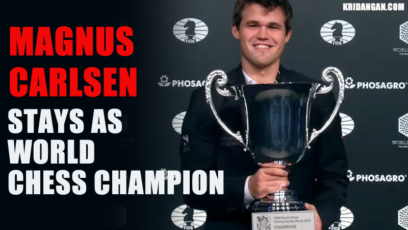 Carlsen Stays as World Chess Champion with Emphatic Victory