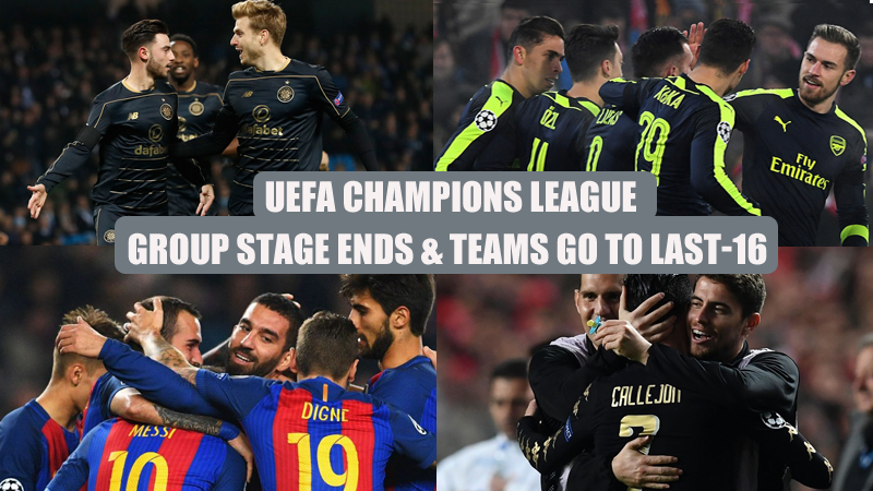 UEFA Champions League Group Stage Ends & Teams Go To Last-16