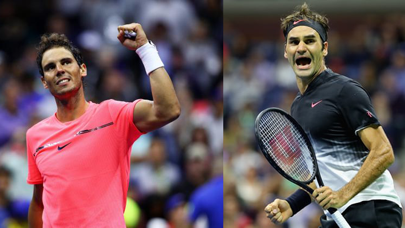 US open Nadal & Federer