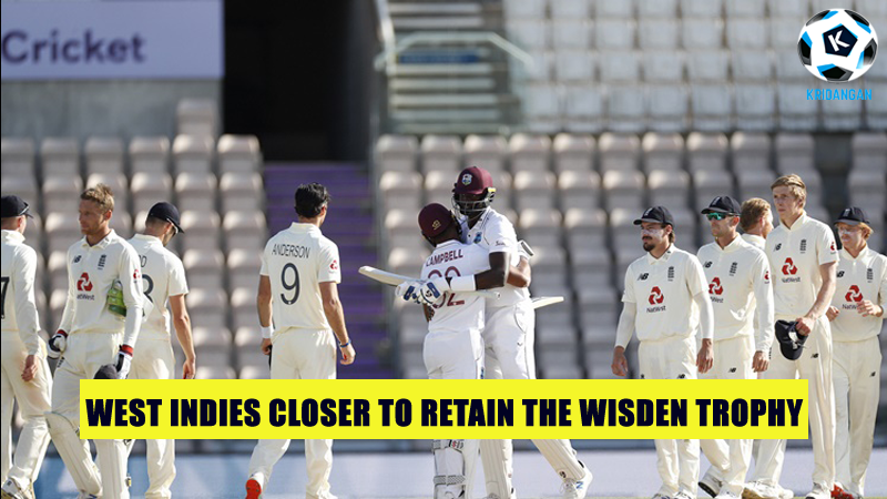 West Indies closer to retain the Wisden Trophy
