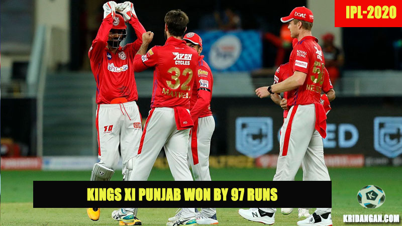 Kings XI Punjab won by 97 runs