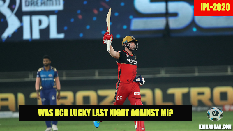 Was RCB Lucky last night against MI