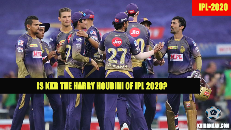 KKR the Harry Houdini of IPL 2020